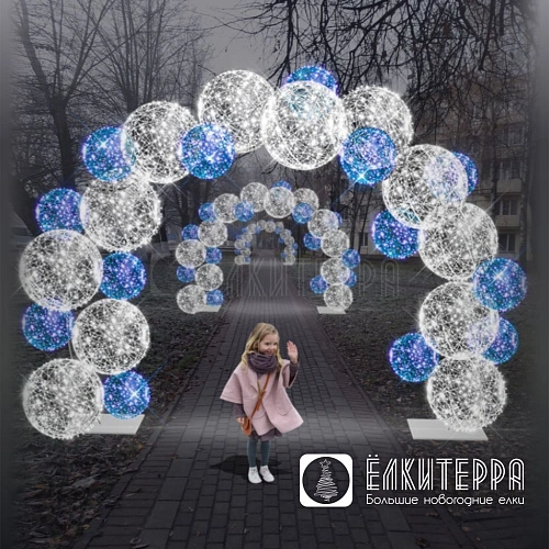 Световая арка Bubbles, ширина 5,5 м высота 3,65 м